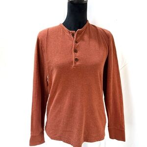 Pendleton Henley Shirt- Cinnamon- Size S